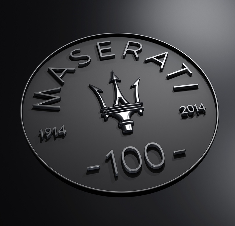 Maserati 100 ans logo anniversaire