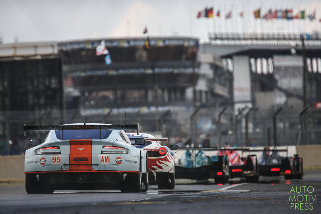 Aston Martin Vantage n°95/Aston Martin Racing - - 24 Heures du Mans 2014 - Course - POULSEN / HEINEMEIER-HANSSON / THIIM