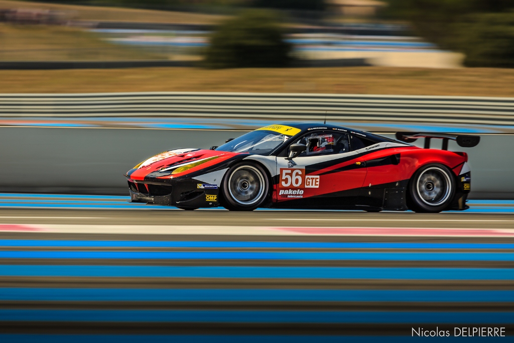 ELMS au Castelet Paul Ricard 2014 - Ferrari F458 Italia AT Racing de Talkanitsa, Kaffer et Venturi