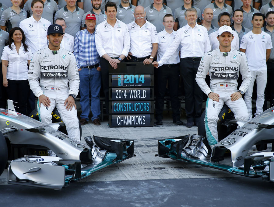 Lewis Hamilton & Nico Rosberg - Mercedes AMG F1 - Abu Dhabi 2014