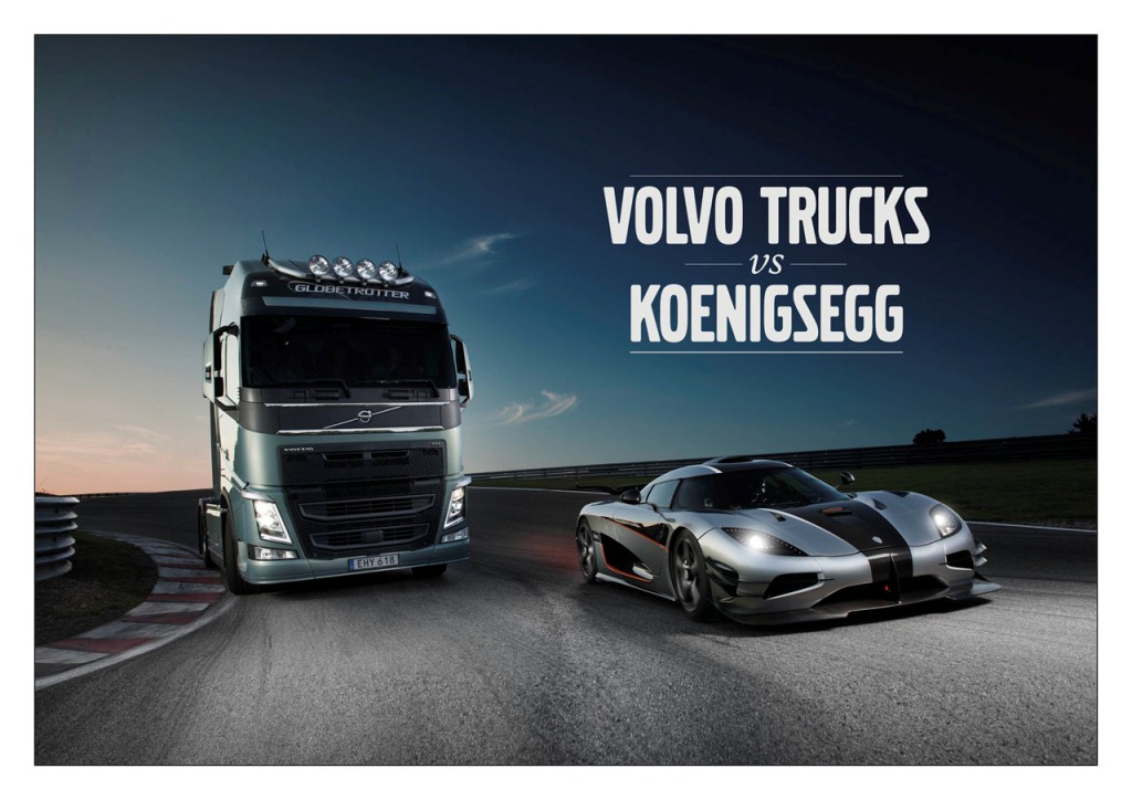 Volvo Truck vs Koenigsegg One:1