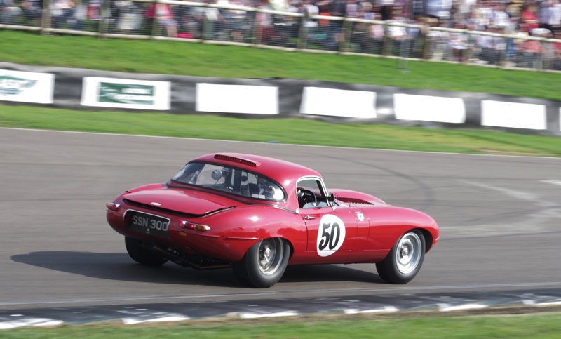 Matt Nicoll-Jones - Jaguar Type E Semi-Lightweight ex Jacky Stewart - Goodwood Revival 2014