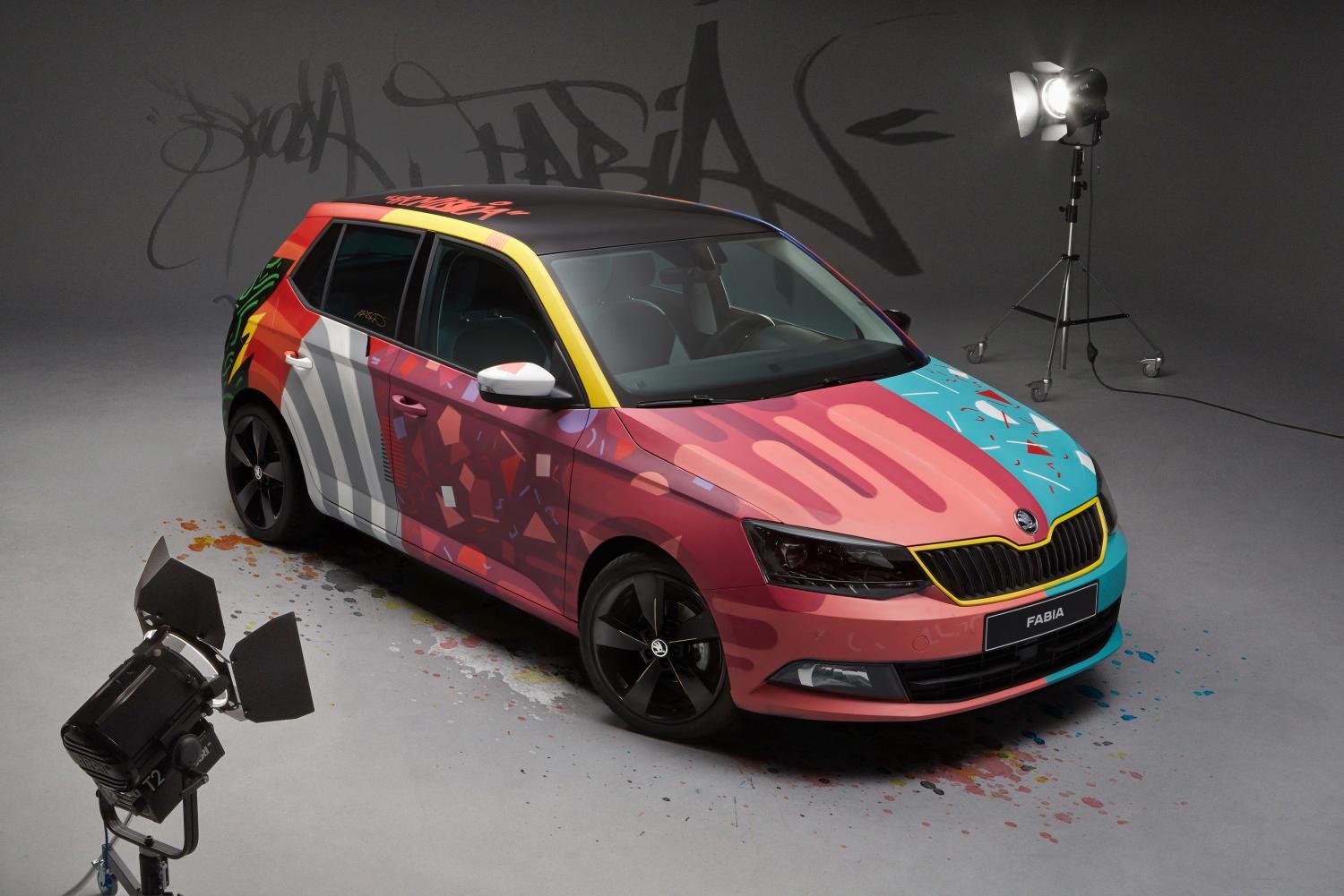 Skoda Fabia Street Art - Armando Gomes