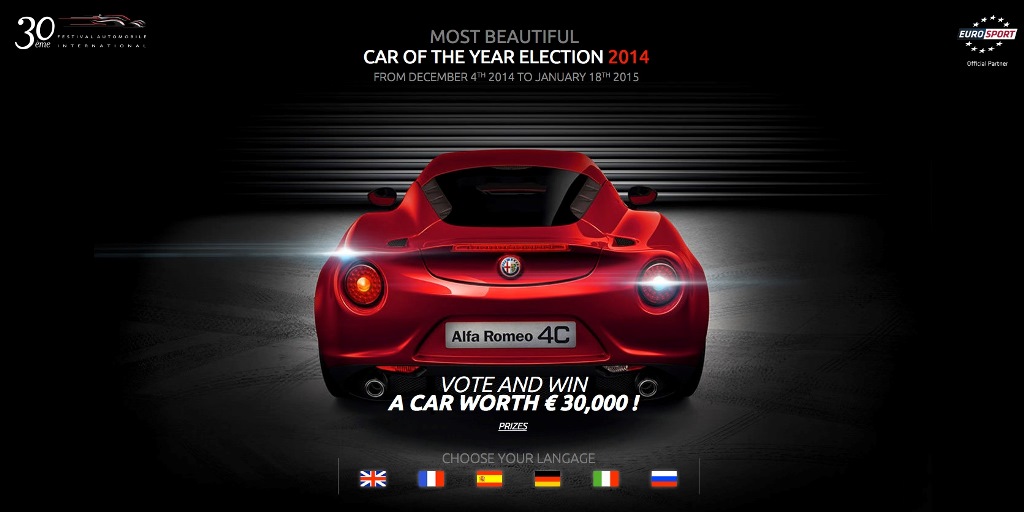 Élection de la plus belle voiture de l’année 2014