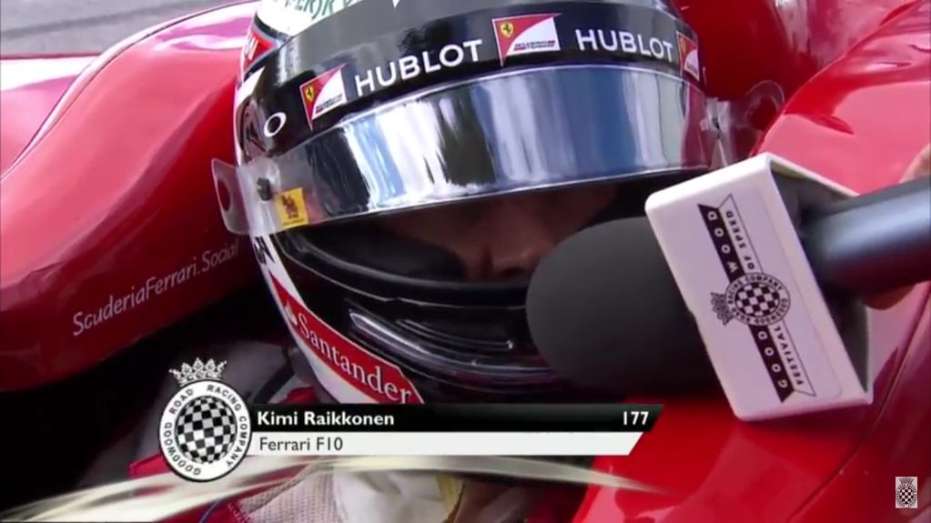 Kimi Raikkonen FOS Goodwood 2015