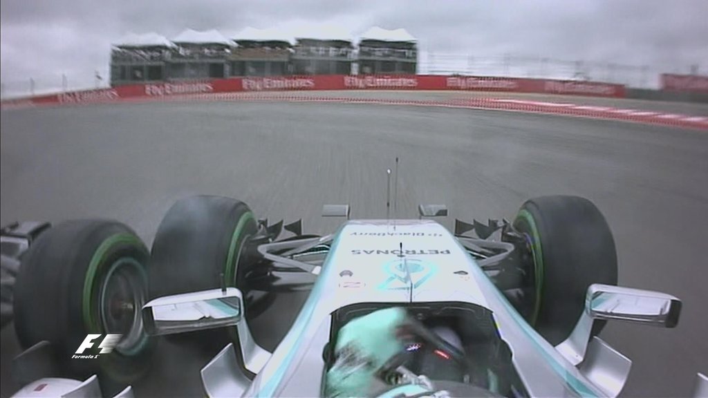 F1 GP USA Austin 2015 1er virage Hamilton percute Rosberg