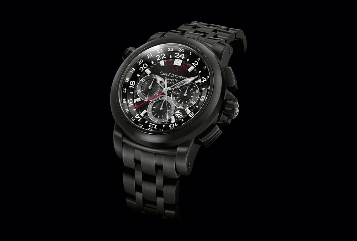 Carl F. Bucherer Chronographe Patravi TravelTec GMT Black