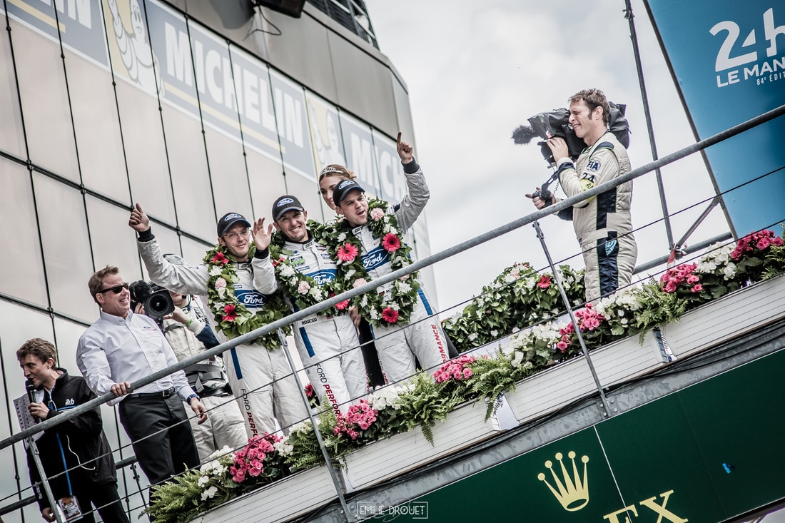 24 Heures du Mans 2016 - Course/Race - Emilie Drouet - Ford GT podium LMGTE Pro