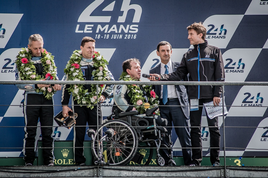 24 Heures du Mans 2016 - Course/Race - Emilie Drouet - podium stand 56