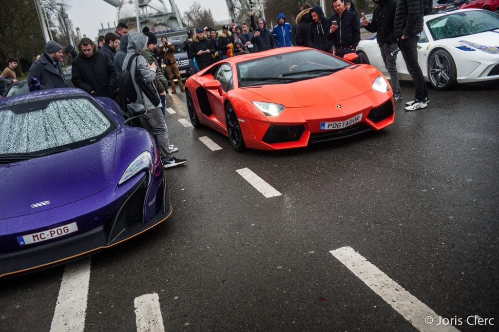 POG - McLaren 675 LT Spyder, Lamborghini Aventador & Ferrari 458 Aperta - Joris Clerc