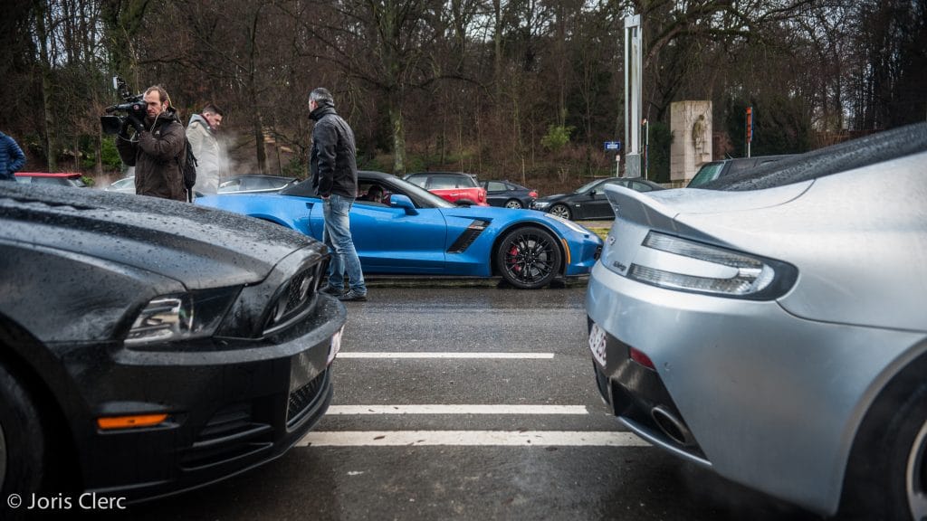 POG Team - Ford Mustang, Corvette C7 ZO6 Cabriolet & Aston Martin V12 Vantage - Joris Clerc