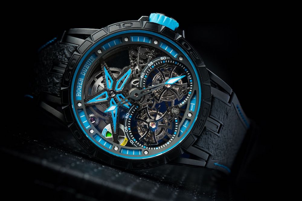 Roger Dubuis Excalibur Spider Pirelli Double tourbillon volant