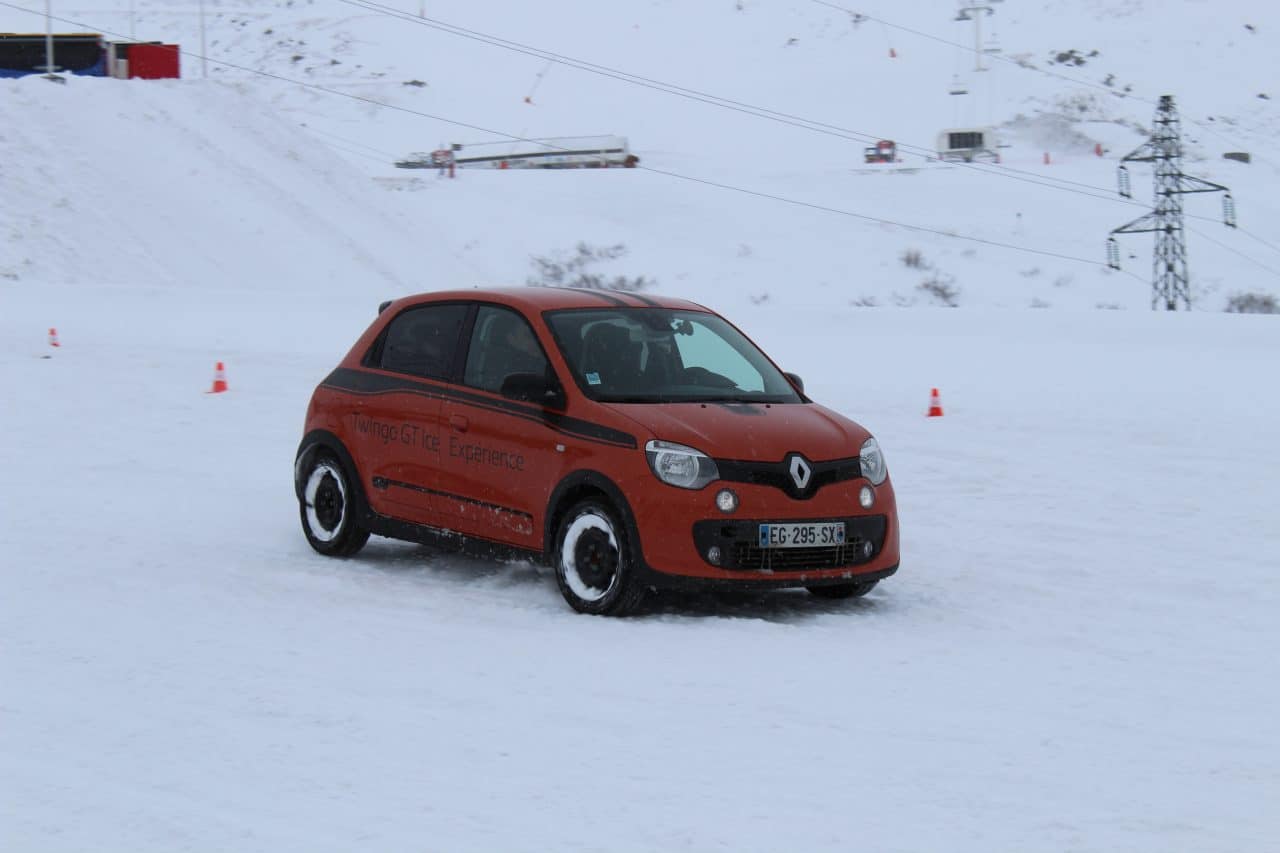 Renault Sport Twingo GT Ice Driving