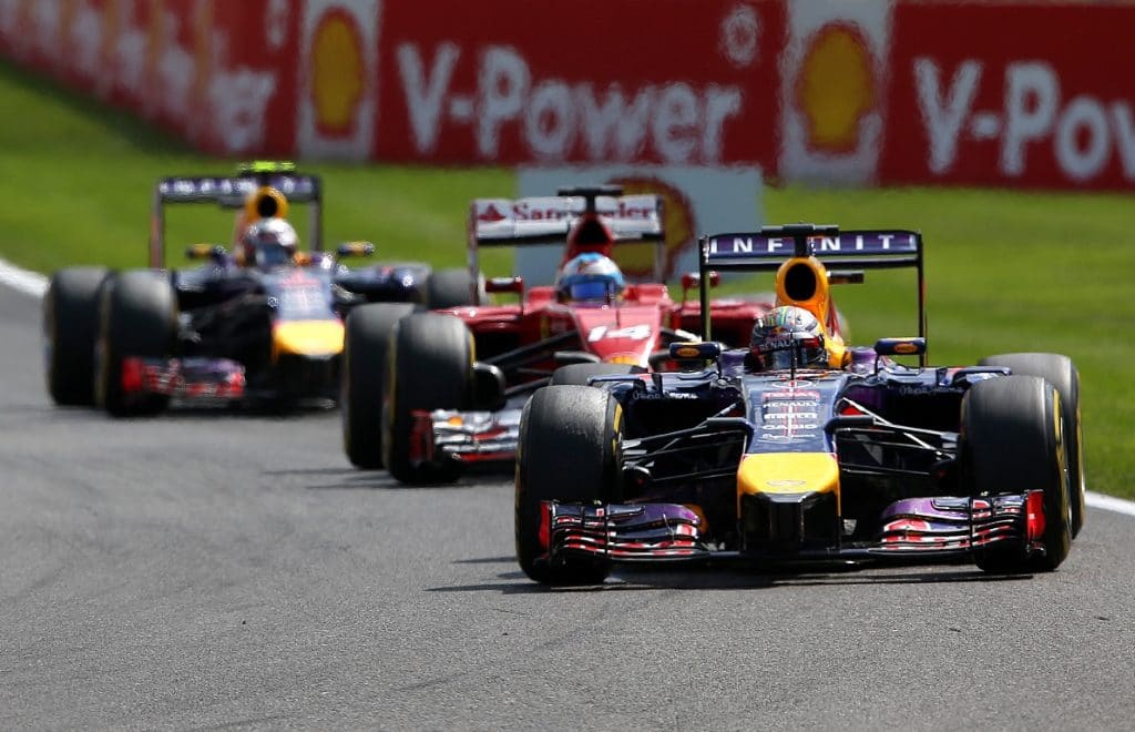 Red Bull Renault F1 RB10 2014 - Daniel Ricciardo, Fernando Alonso, Sebastian Vettel