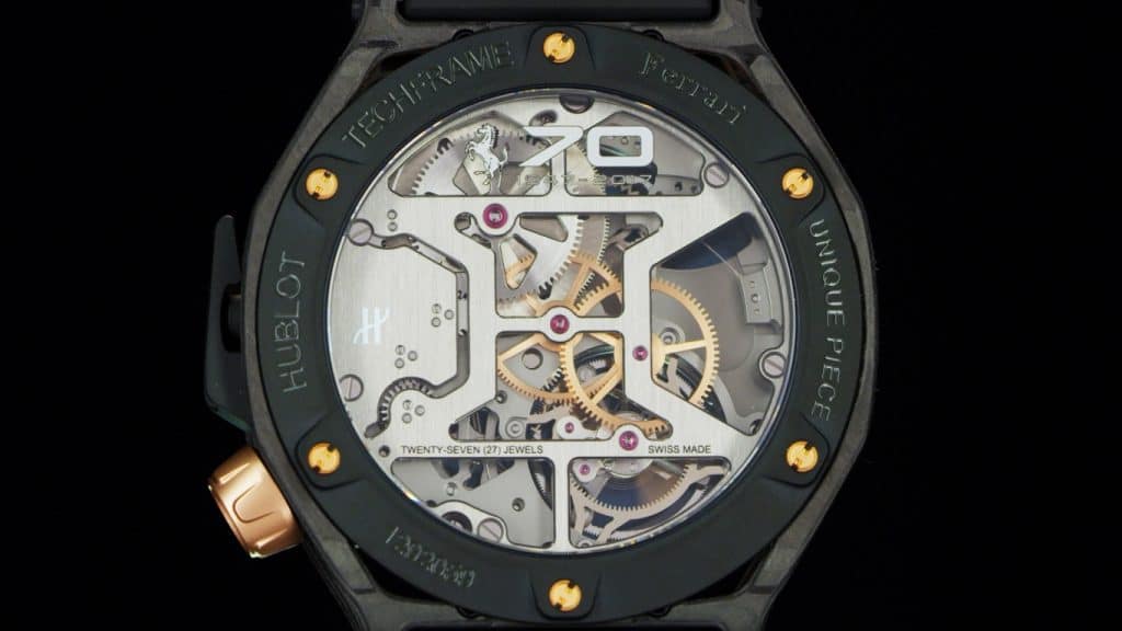 Hublot Techframe Ferrari 70 Years Carbone Peek & King Gold Tourbillon Chronograph