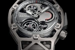 Hublot Techframe Ferrari Tourbillon Chronograph Sapphire White Gold