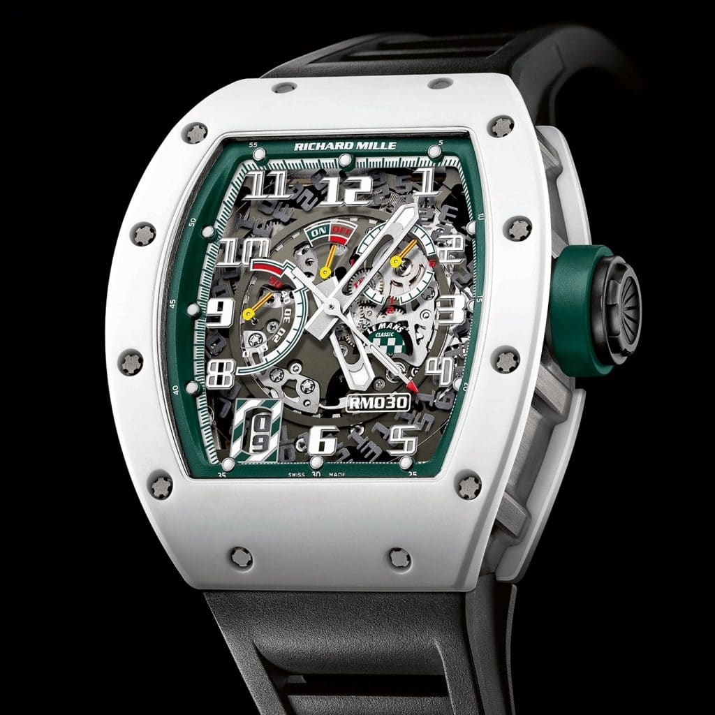 Richard Mille RM 030 Le Mans Classic 2014 - en céramique ATZ blanche et carbone NTPT - 100 pièces