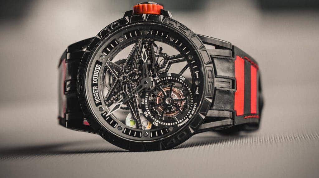 Roger Dubuis Excalibur Spider Pirelli PitStop Tourbillon volant