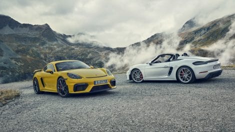 Porsche 718 Spyder et Cayman GT4