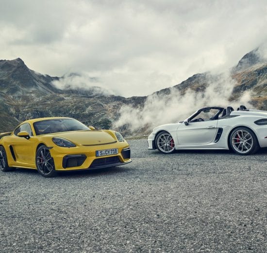 Porsche 718 Spyder et Cayman GT4