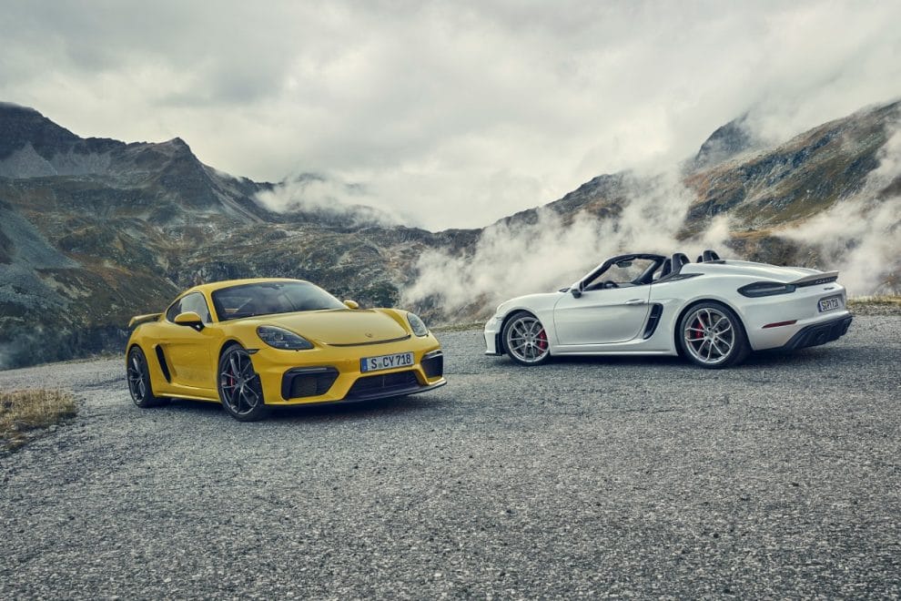 Porsche 718 Spyder et Cayman GT4