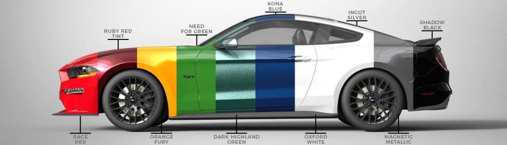 Ford Mustang 2019 colors