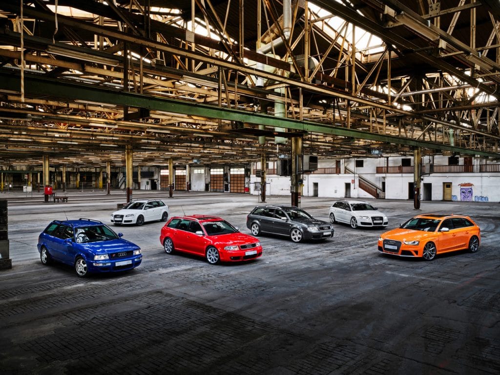 Audi Sport 25 ans de modèles RS