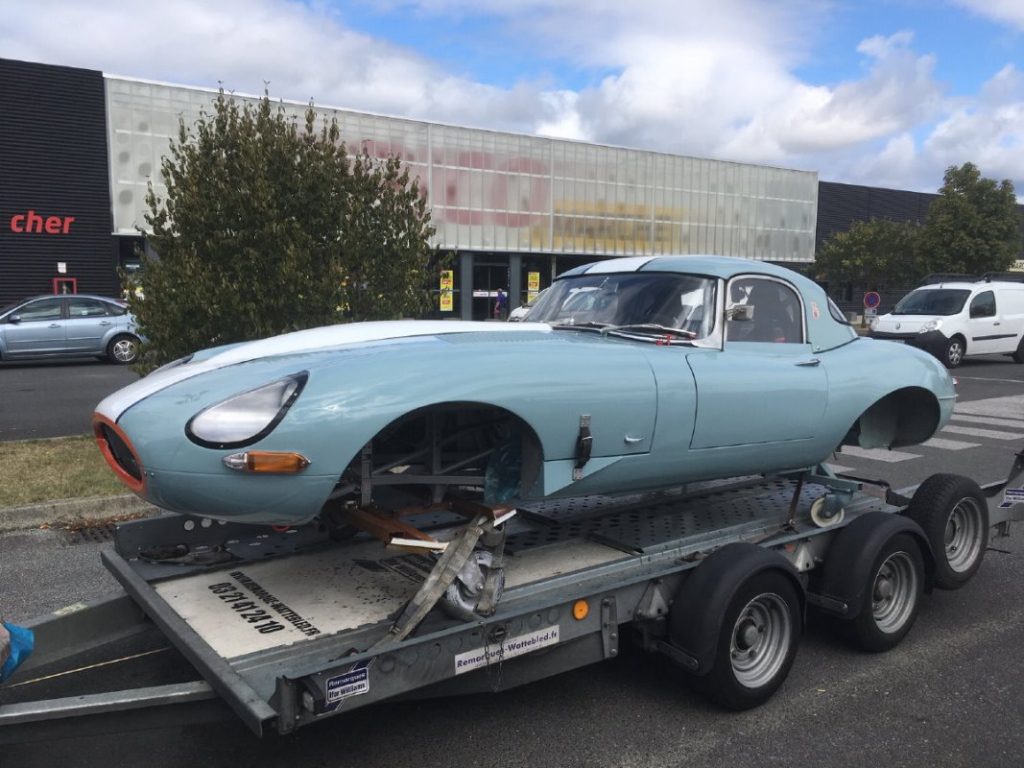 Jaguar Type E sortie de chez le carrossier - JP Lajournade