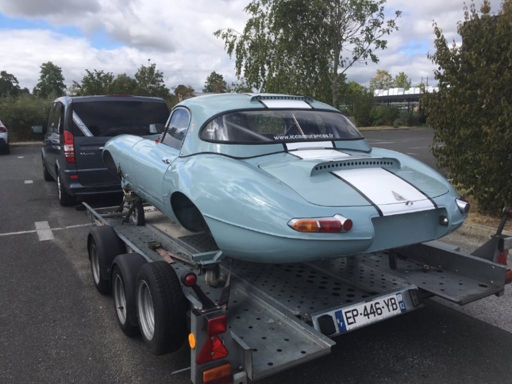 Jaguar Type E sortie de chez le carrossier - JP Lajournade