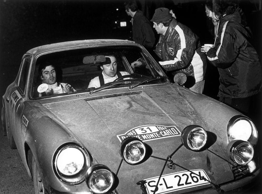 Porsche 911S Gérard Larousse-Perramond Rallye de Monte-Carlo 1969