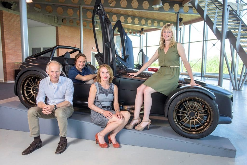 Donkervoort family with son Denis, daughter Amber, mother Marianne and father Joop (Ronald van den Heerik)