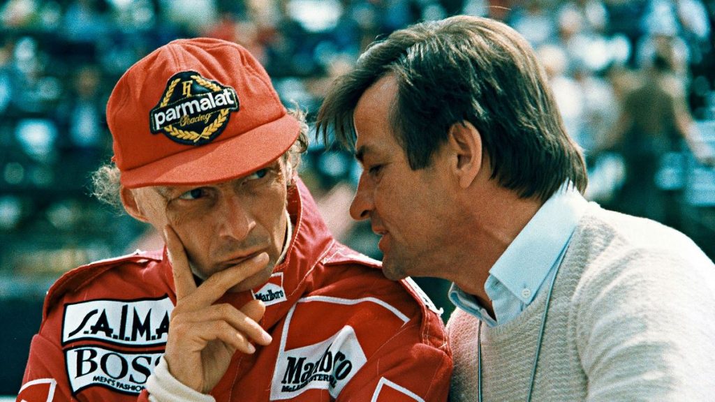 Niki Lauda and Hans Mezger 1984