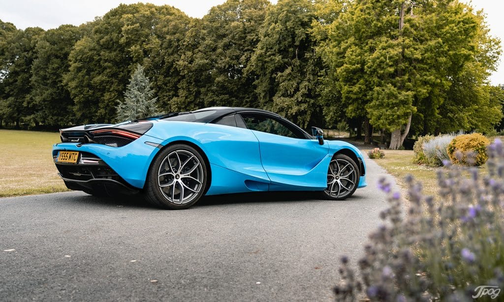 Mclaren 720S Spyder, arrière.