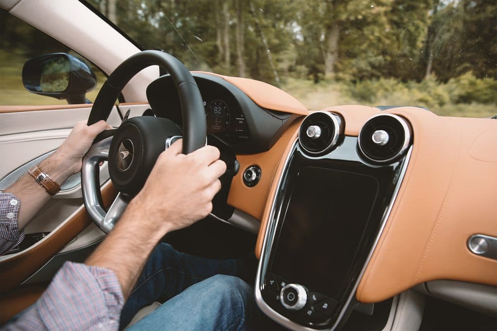 McLaren GT, roulage.