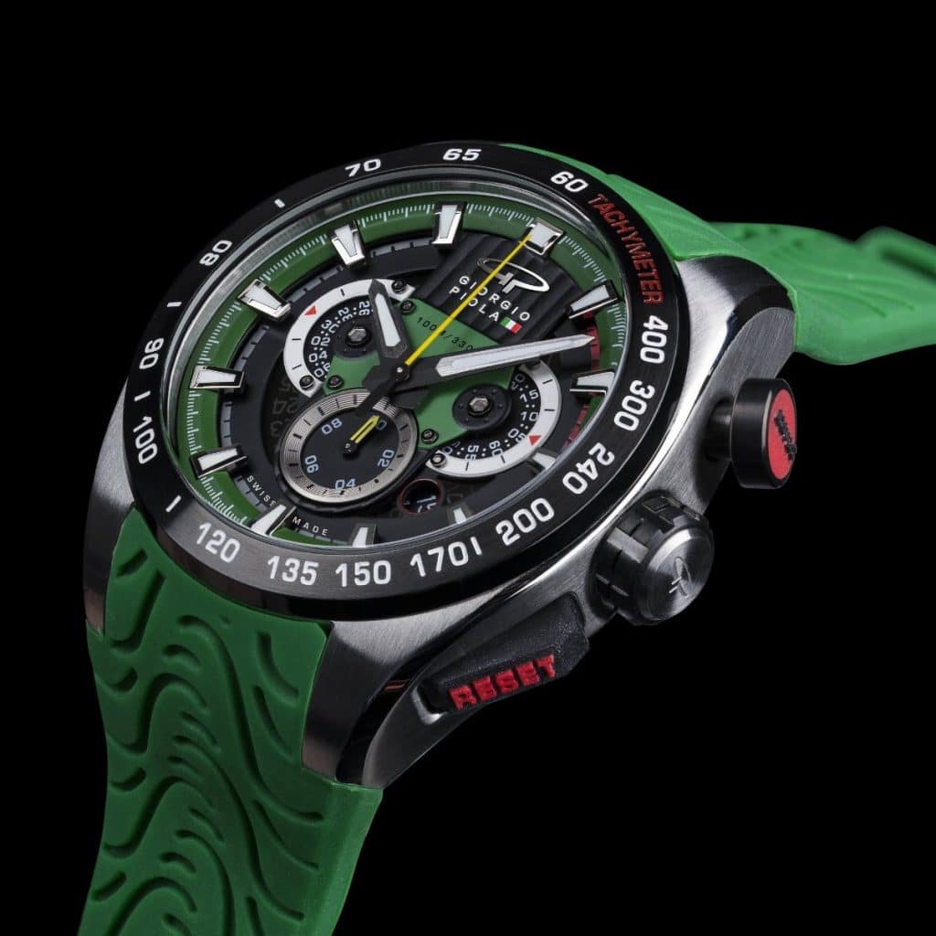 GIORGIO PIOLA Shift Green Swiss Sport Chrono