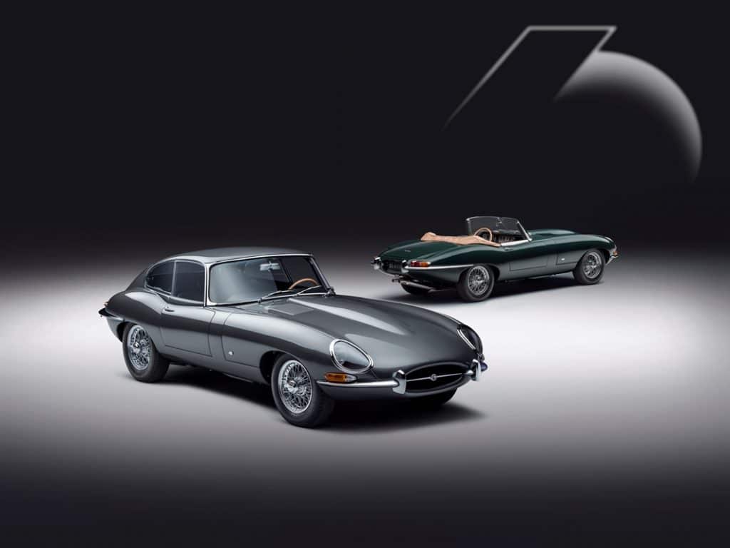 Jaguar Type E "Series 1" 3,8 litres coupé "9600 HP" et cabriolet "77 RW"