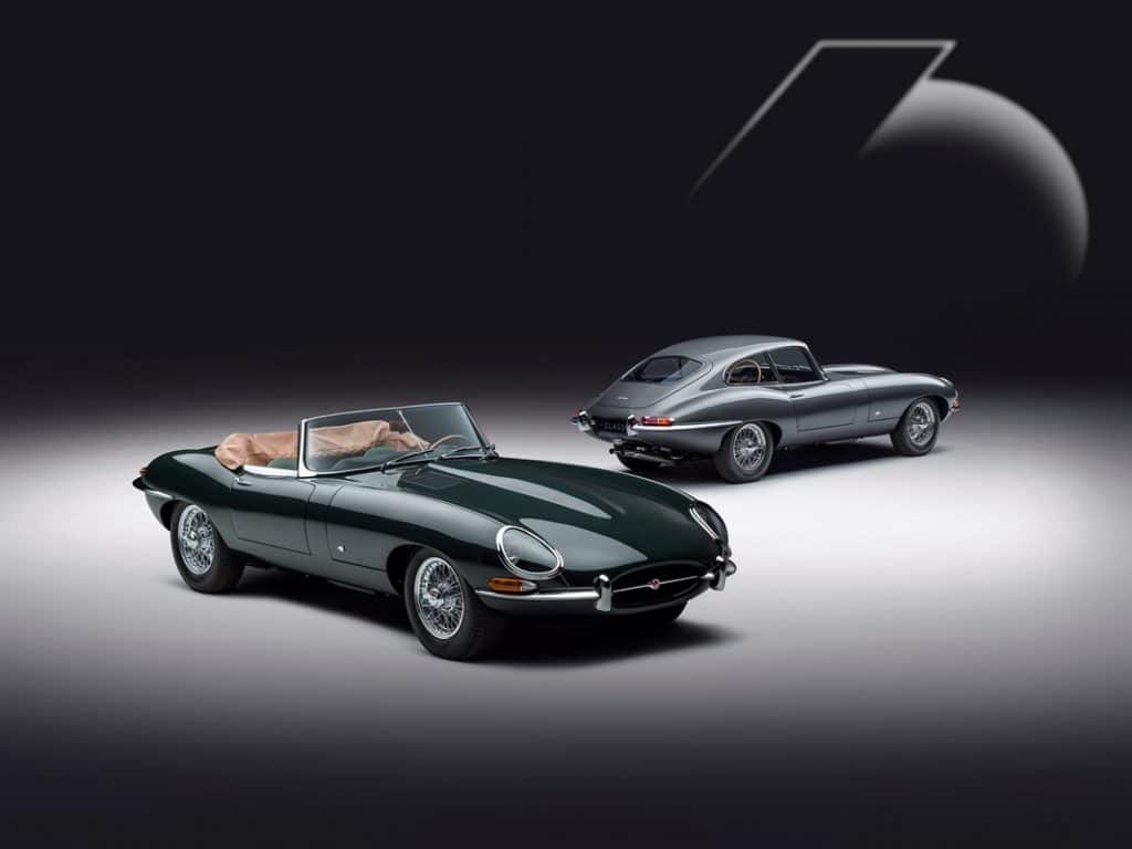 Jaguar Type E "Series 1" 3,8 litres coupé "9600 HP" et cabriolet "77 RW"