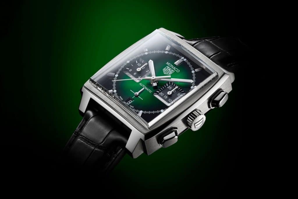 TAG Heuer Monaco "Green Dial Edition Limitée"