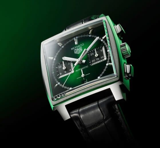 TAG Heuer Monaco "Green Dial Edition Limitée"