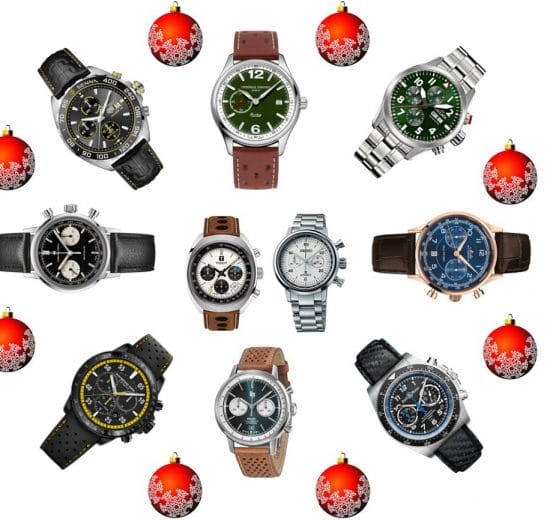 Noël 2021 - sélection de montres liées à l'automobile entre 1000 € et 5000 €