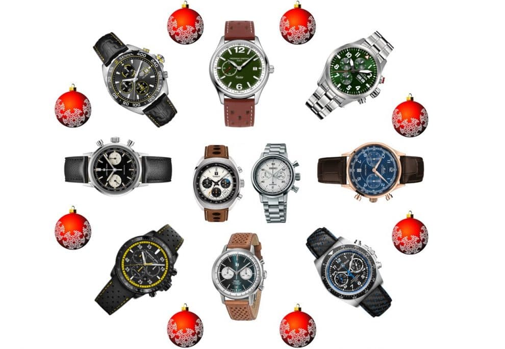 Noël 2021 - sélection de montres liées à l'automobile entre 1000 € et 5000 €