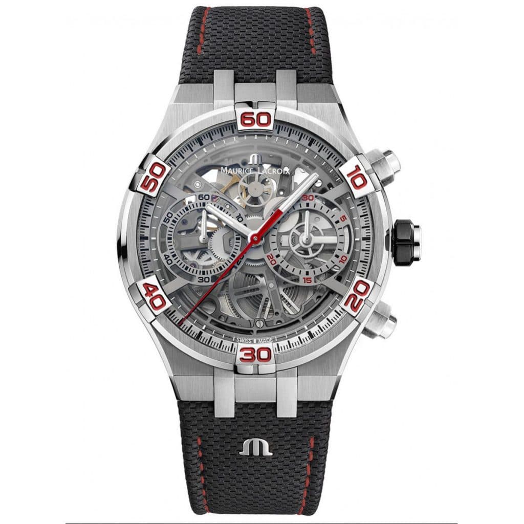 Maurice lacroix Aikon Chronograph Skeleton Automatic Édition Spéciale Mahindra Racing