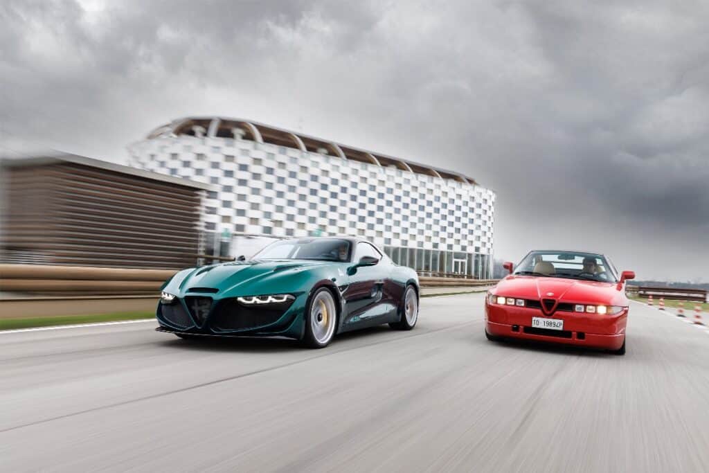 Alpha Romeo Biturbo Alfa Romeo Giulia Zagato SWB, coupé biturbo anniversaire - AUTOMOTIV PRESS
