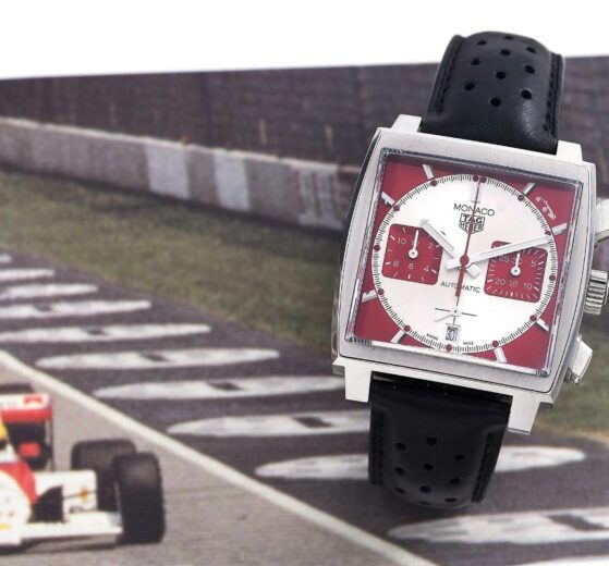 TAG HEUER CHRONOGRAPHE MONACO RED GRAND PRIX DE MONACO HISTORIQUE