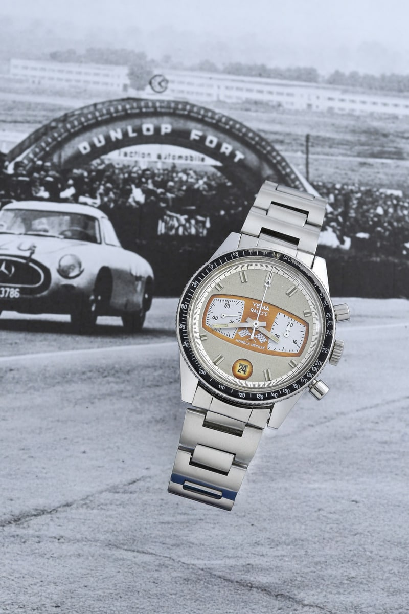 YEMA Chronographe Pilote - Rallye / Formica 2 Compteurs