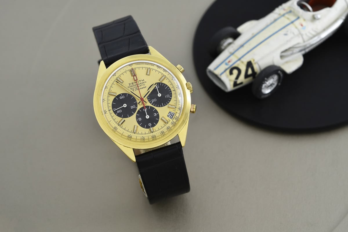ZENITH Chronographe El Primero Or jaune - 1ère Génération / Cadran panda