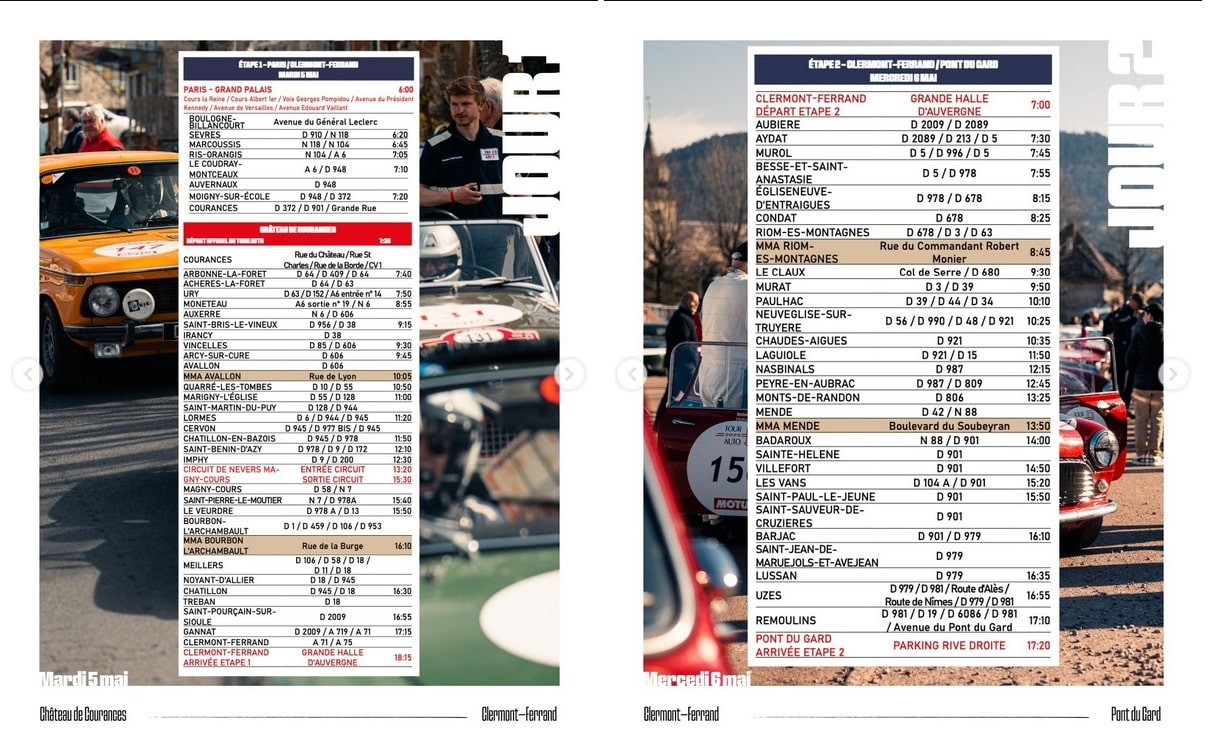 Tour Auto 2026 - étape 1 2