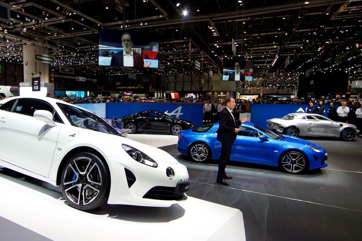 Alpine A110 - Salon de Genève 2017 - maxppp johan ben azzouz