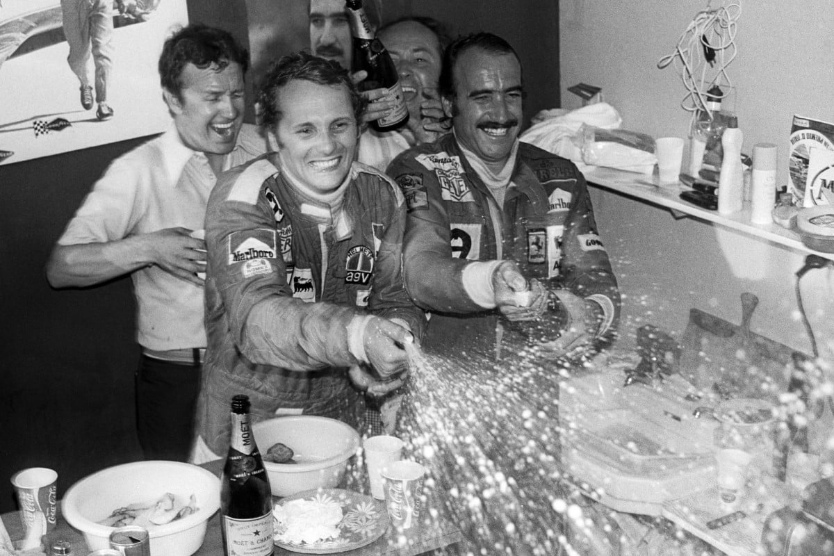 Niki Lauda et Clay Regazzoni 1975 - Ferrari